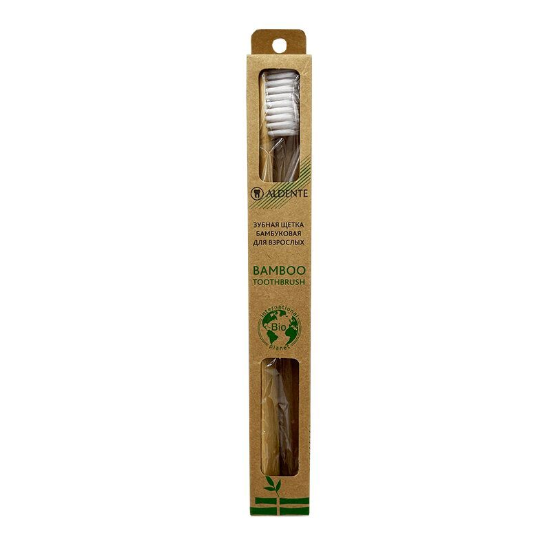 фото упаковки Aldente Щетка зубная бамбуковая