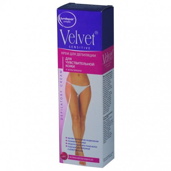 фото упаковки Velvet крем для депиляции чувствительной кожи и зоны бикини