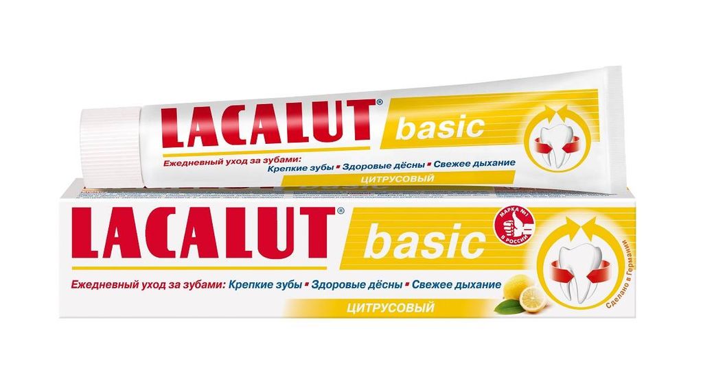 фото упаковки Lacalut Basic Зубная паста цитрусовый