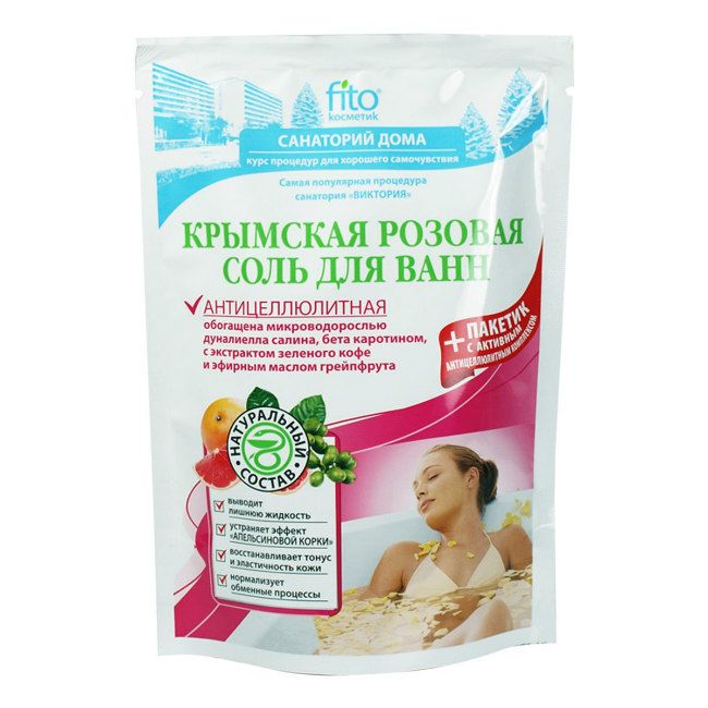 фото упаковки Соль для ванн крымская розовая Антицеллюлитная