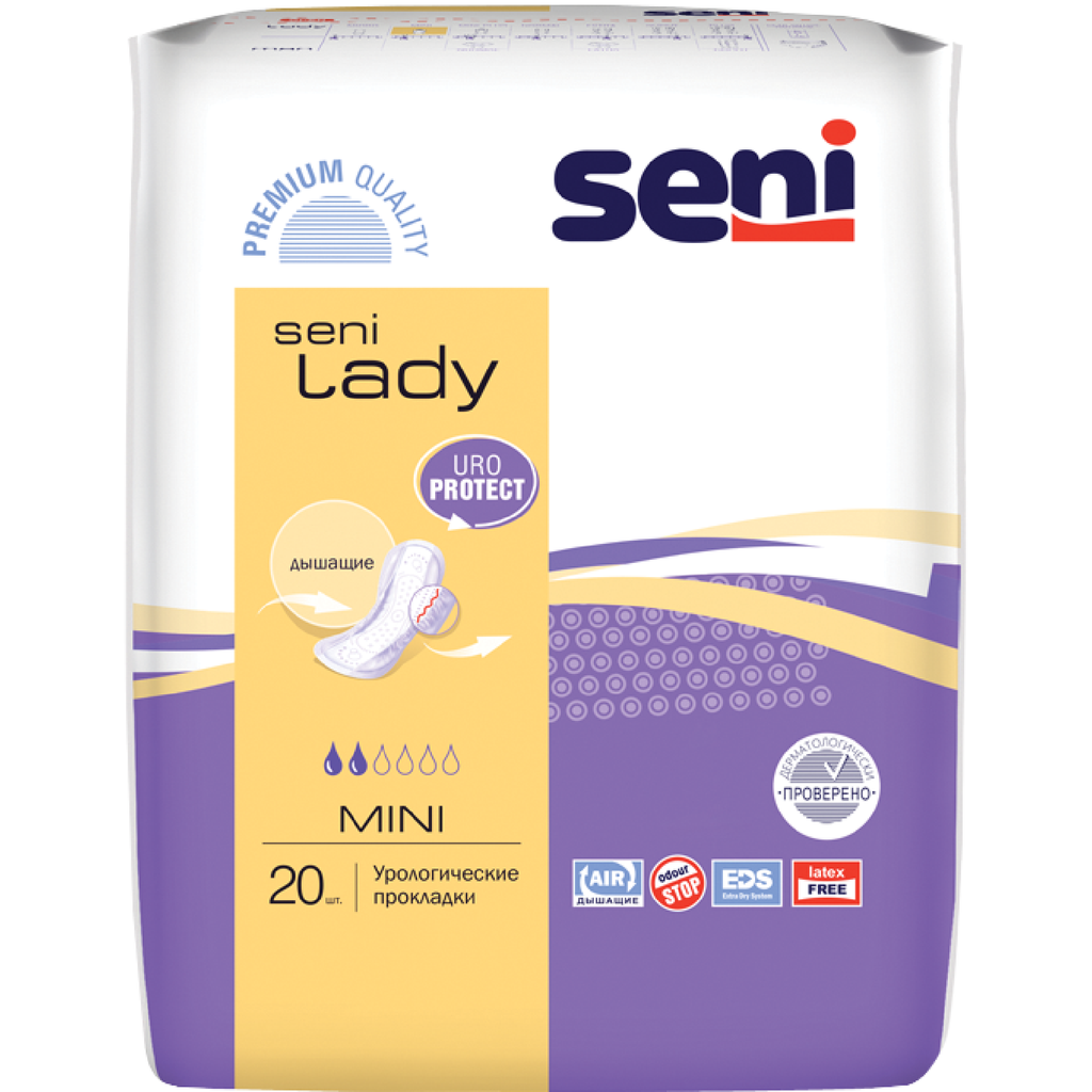 фото упаковки Seni Lady Mini прокладки урологические