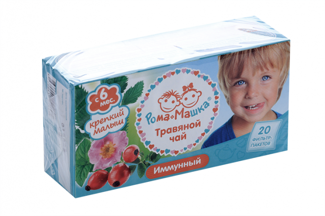 фото упаковки Рома+Машка Чай травяной Иммунный Крепкий малыш
