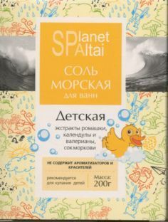 фото упаковки Планета Спа Алтай Соль для ванн морская детская