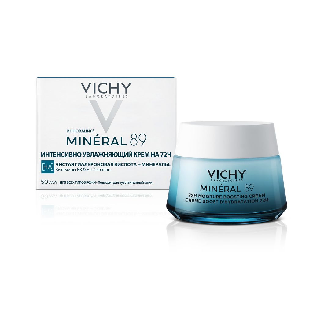 фото упаковки Vichy Mineral 89 Крем интенсивно увлажняющий 72 часа