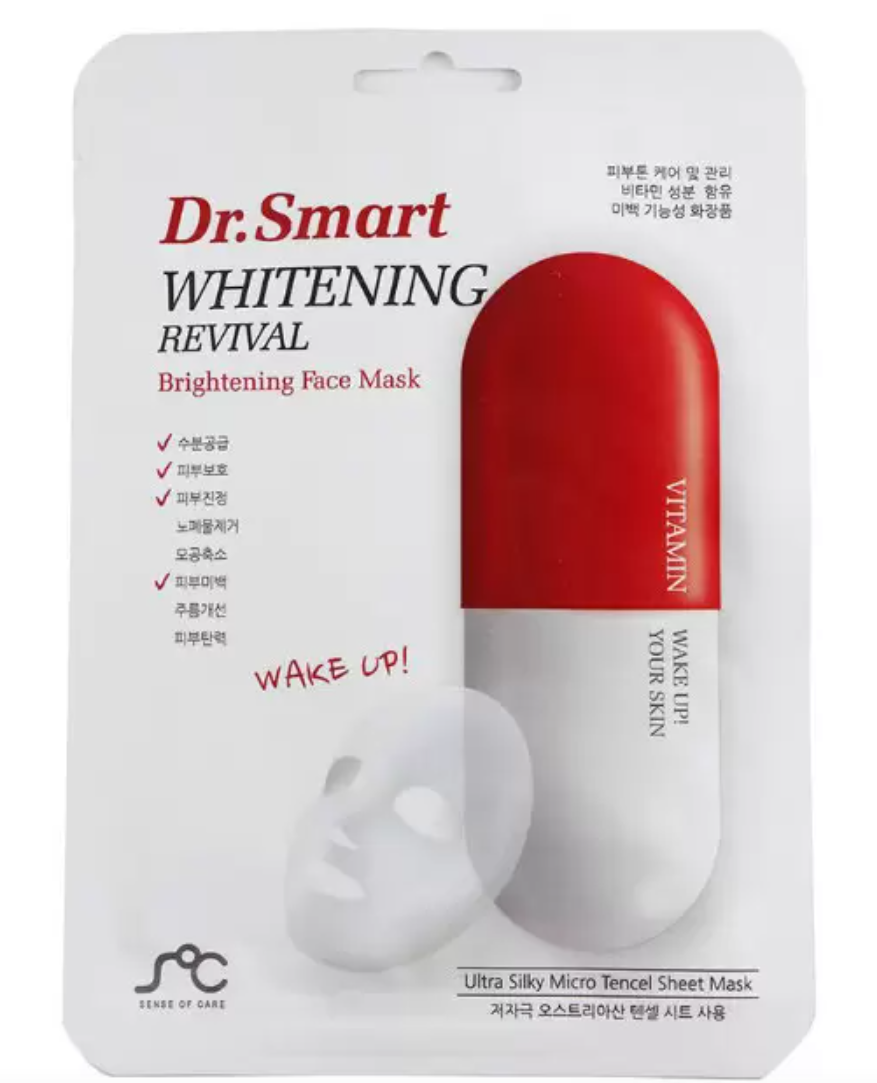 фото упаковки Dr.Smart Whitening Revival Тканевая маска для лица