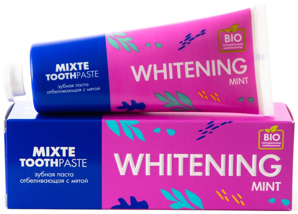 фото упаковки Mixte Whitening Mint Зубная паста отбеливающая