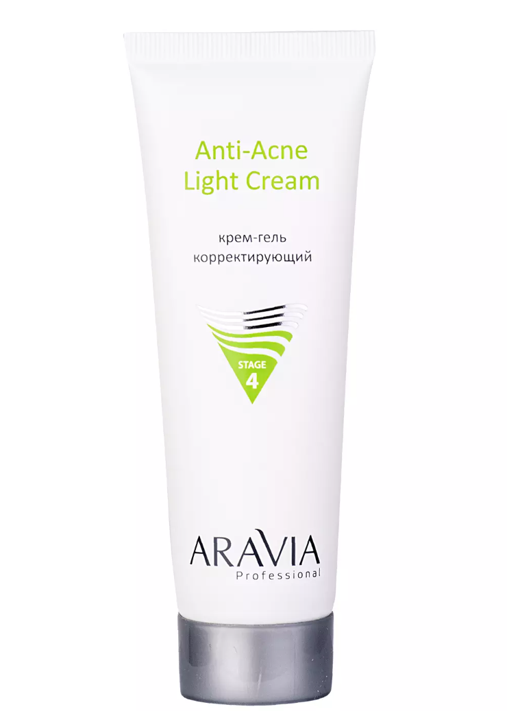фото упаковки Aravia Professional Anti-Acne Light Cream крем-гель корректирующий