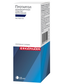 Эркафарм Протаргол, 2%, раствор для наружного применения, 15 мл, 1 шт.