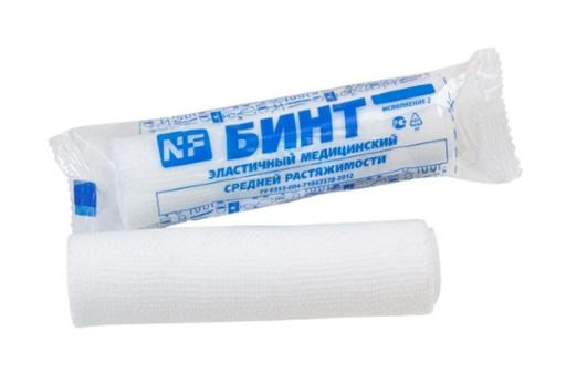 Бинт эластичный медицинский, 6смх4м, средней растяжимости, 1 шт.