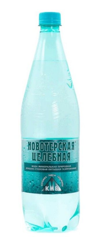 Новотерская целебная Вода минеральная, газированная, в пластиковой бутылке, 1.5 л, 1 шт.