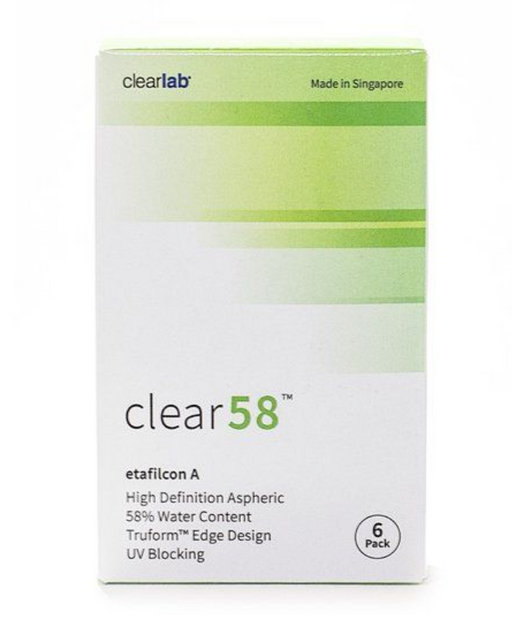 ClearLab Clear 58 Линзы контактные, -8.00, 8.3, 6 шт.