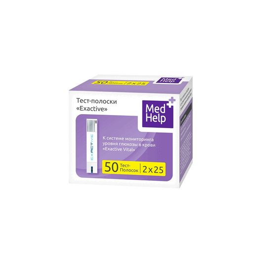 MedHelp Тест-полоски, тест-полоска, 50 шт.