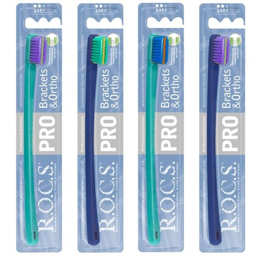 ROCS Brackets & Ortho Зубная щетка, щетка зубная, в ассортименте, 1 шт.
