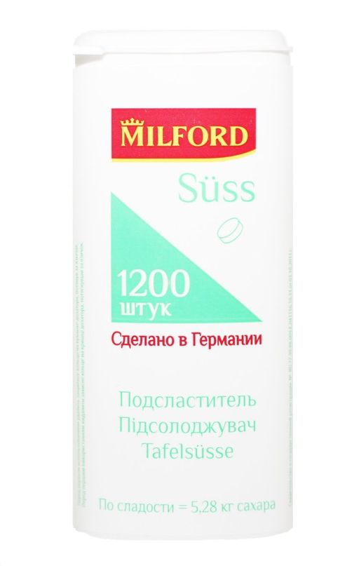 Milford suss Подсластитель, таблетки, 1200 шт.