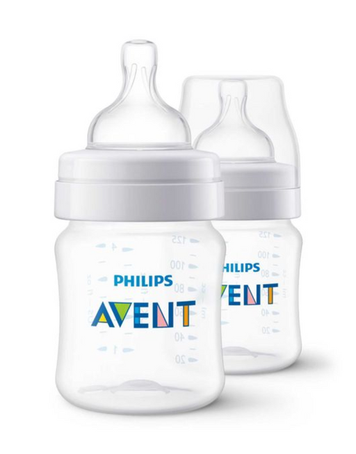 Philips Avent Anti-colic Бутылочка для новорожденных 0+, SCY100/02, 125 мл, 2 шт.